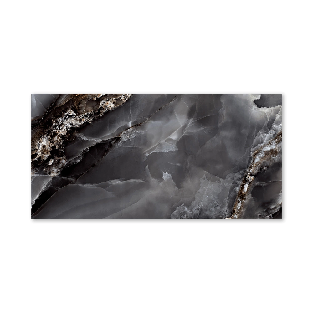 Керамогранит Мистик Оникс блэк полированный 60х120 см ректификат