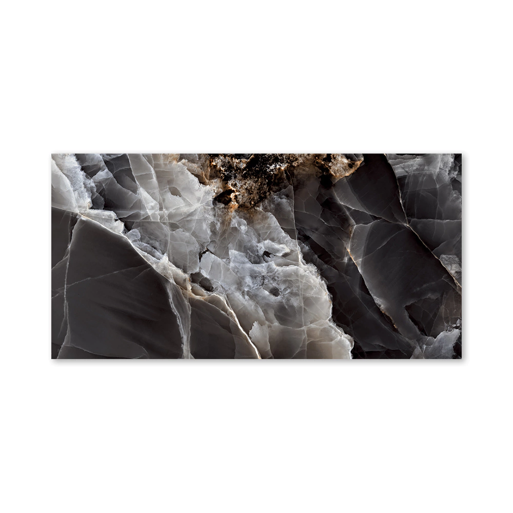 Керамогранит Мистик Оникс блэк полированный 60х120 см ректификат