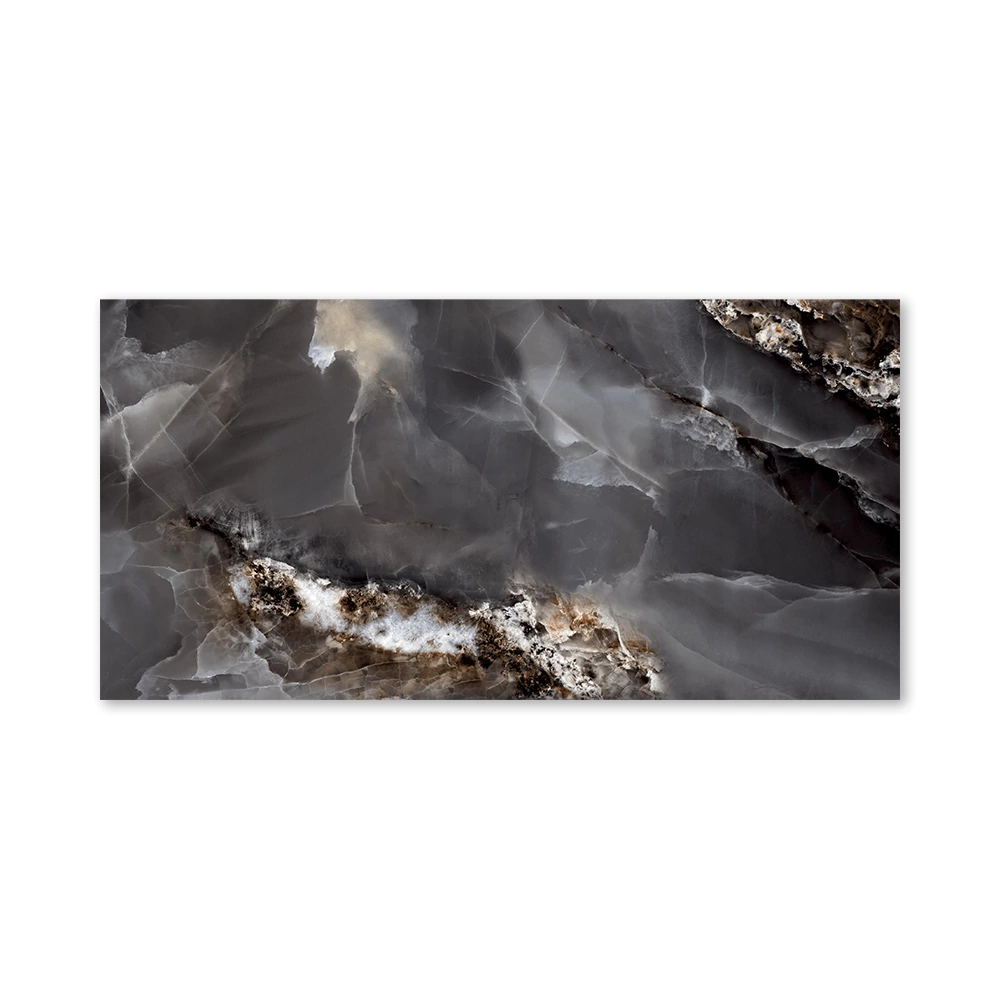 Керамогранит Мистик Оникс блэк полированный 60х120 см ректификат