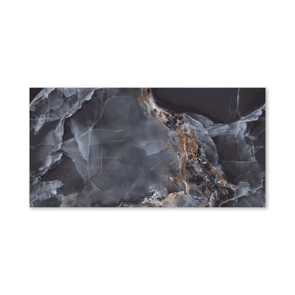 Керамогранит Мистик Оникс блэк полированный 60х120 см ректификат