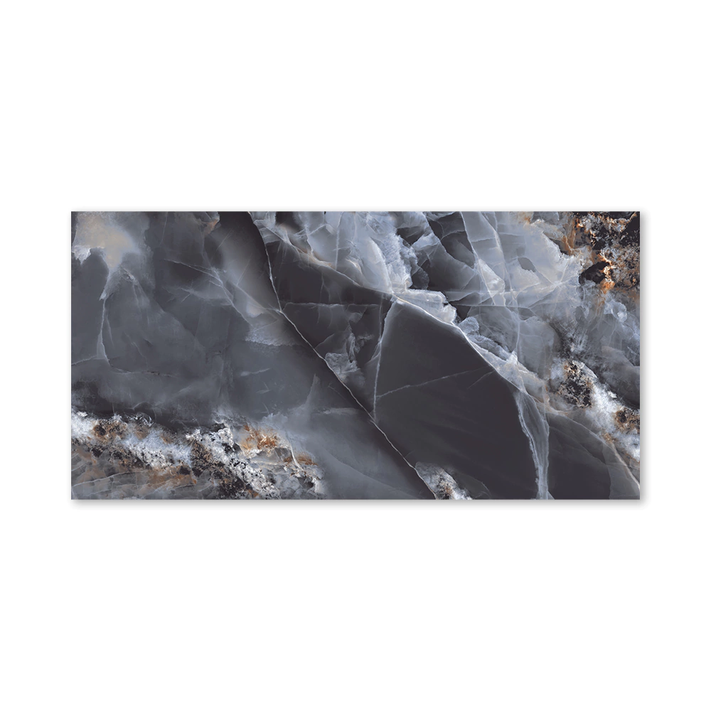 Керамогранит Мистик Оникс блэк полированный 60х120 см ректификат