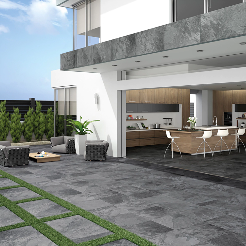 Керамогранит Аксис чёрный матовый 100х100 см ректификат