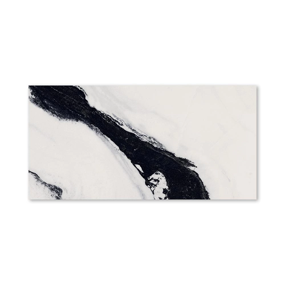 Керамогранит Панда Марбл белый полированный 60х120 см ректификат