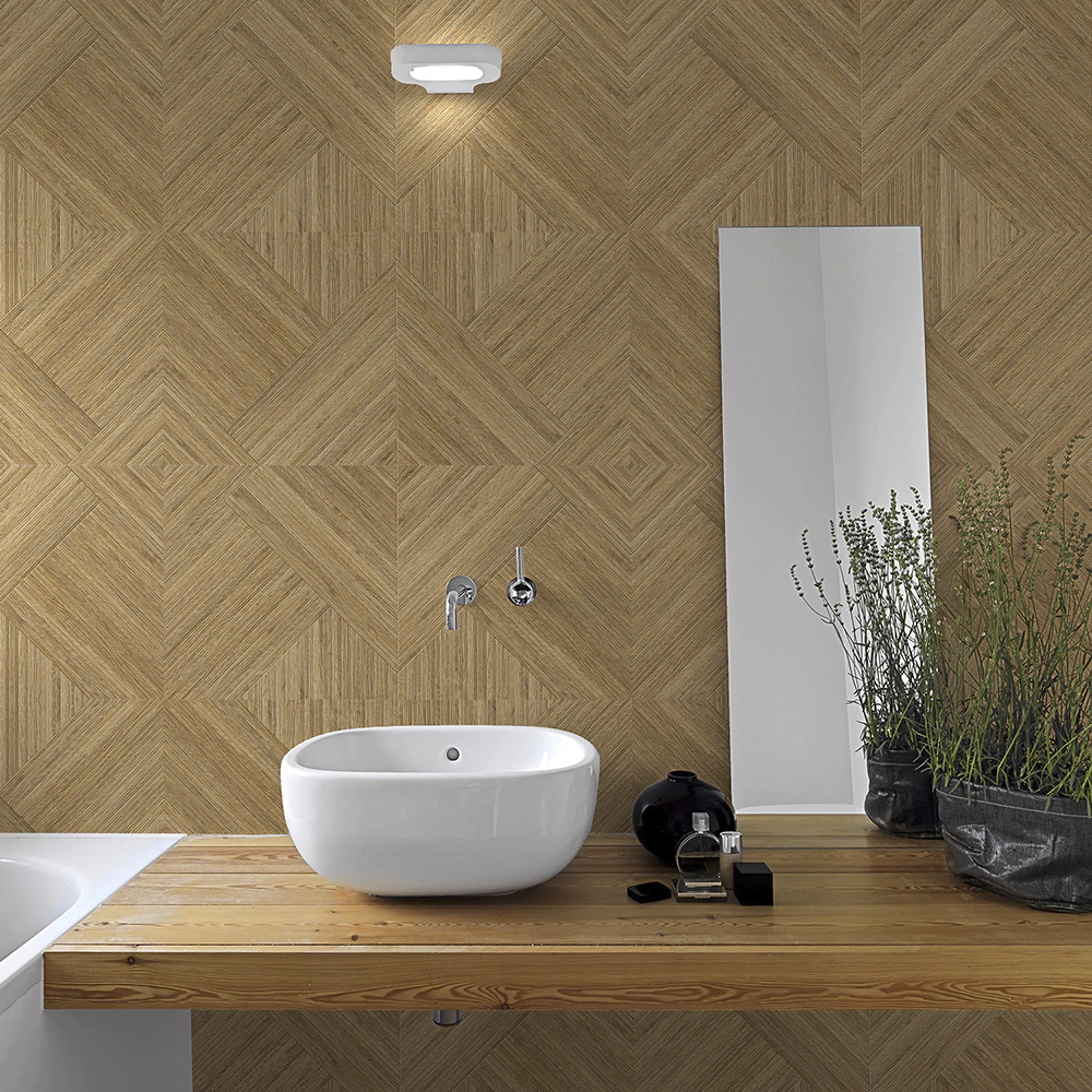 Керамогранит Вудсток бежевый матовый танграм 40х80 см ректификат