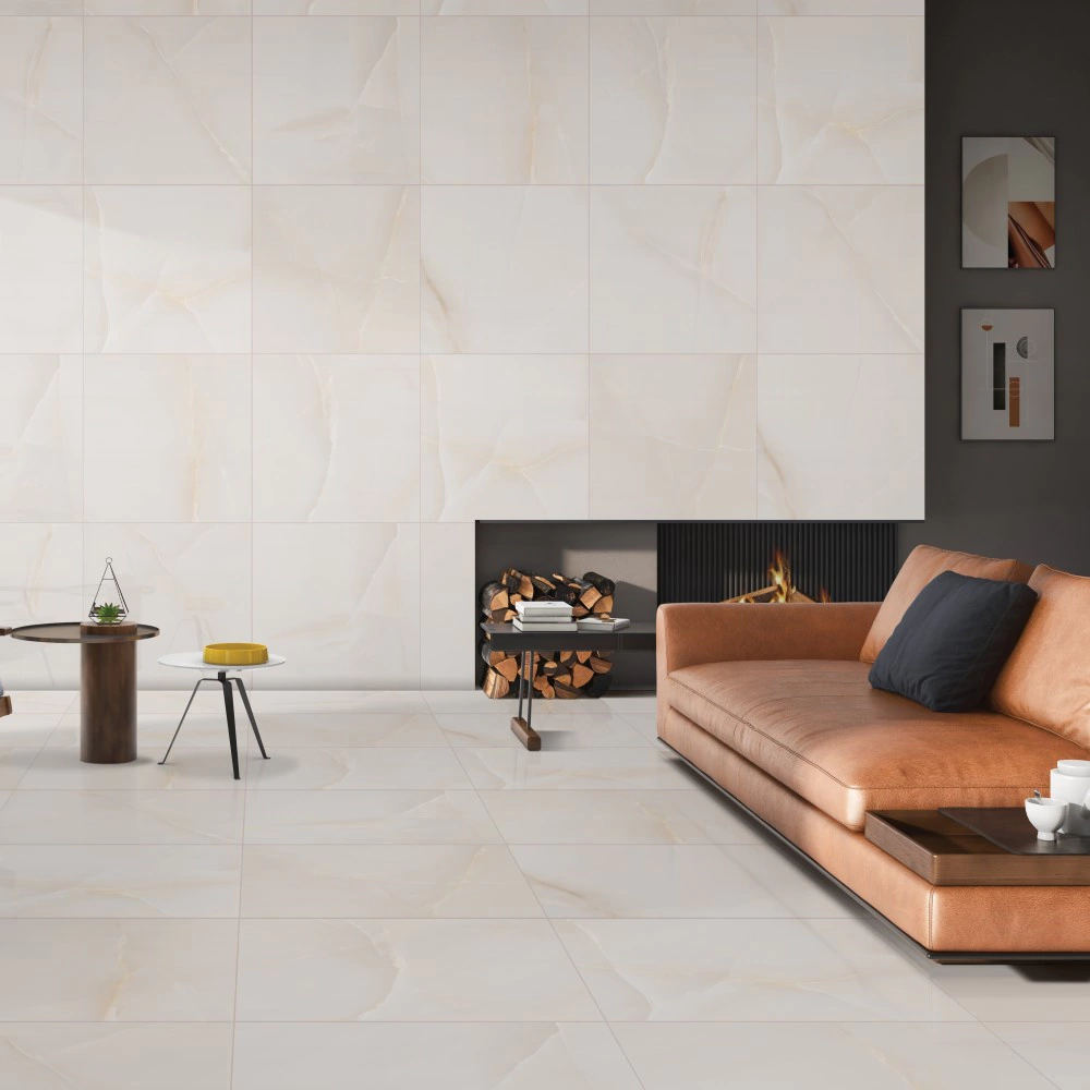 Керамогранит Мелоди Оникс крема матовый carving 60х60 см ректификат