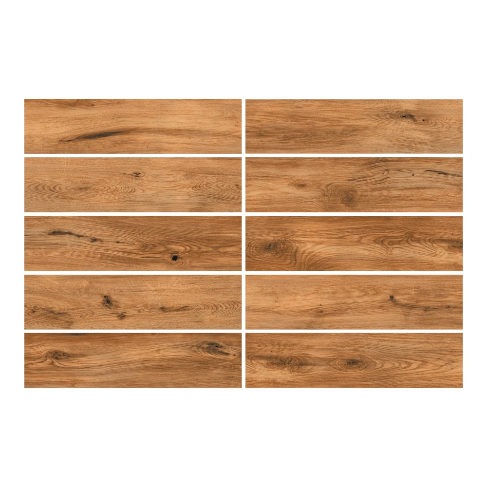 Керамогранит Вудберри светло-коричневый матовый 21,8х89,8 см ректификат