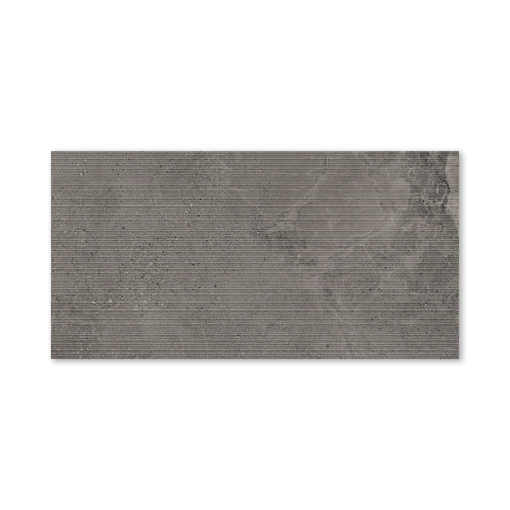 Керамогранит Доум антрацит линии матовый 60х120 см ректификат