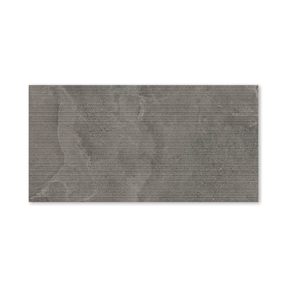 Керамогранит Доум антрацит линии матовый 60х120 см ректификат