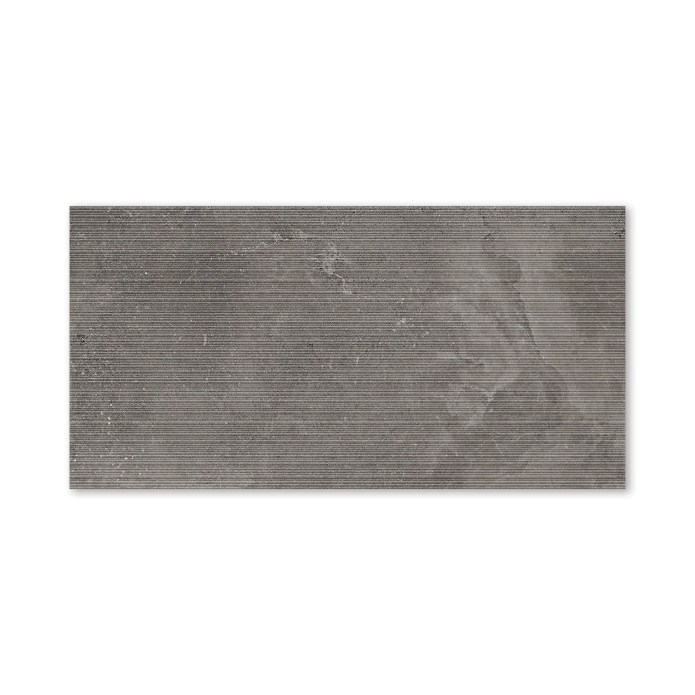 Керамогранит Доум антрацит линии матовый 60х120 см ректификат