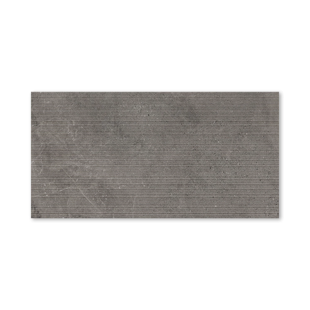 Керамогранит Доум антрацит линии матовый 60х120 см ректификат