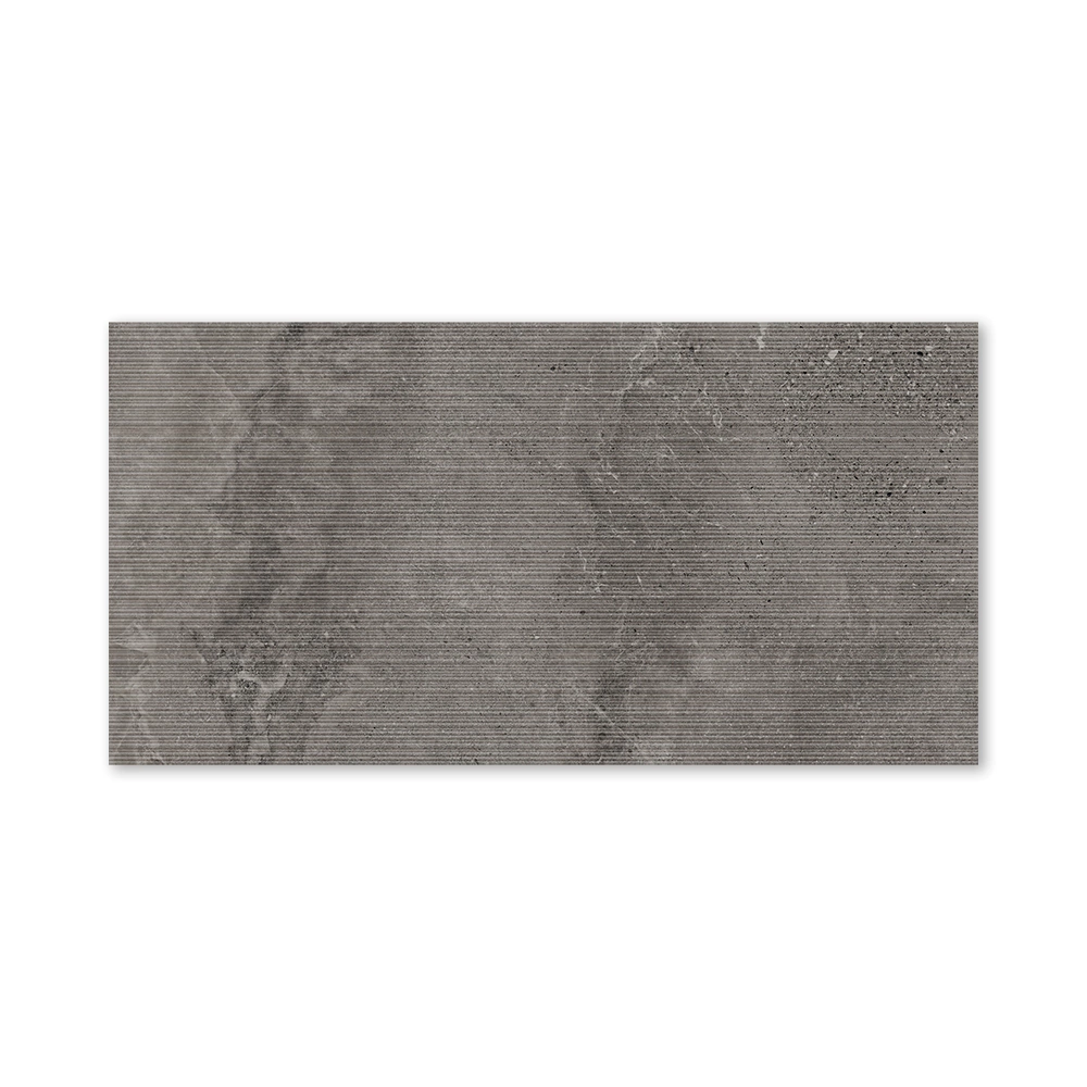 Керамогранит Доум антрацит линии матовый 60х120 см ректификат