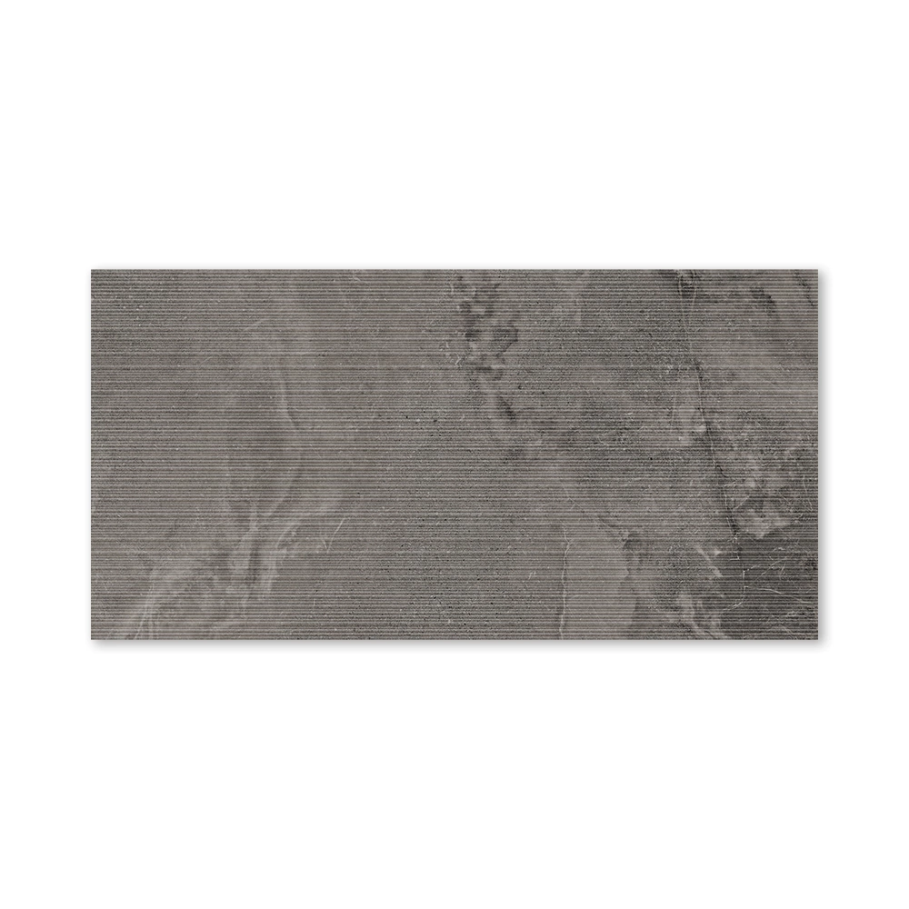 Керамогранит Доум антрацит линии матовый 60х120 см ректификат