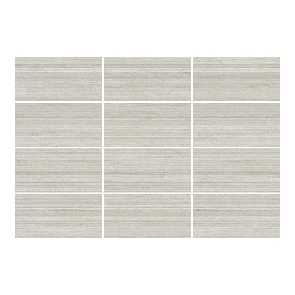 Керамогранит Травертик сильвер линии матовый Карвинг 60х120 см ректификат