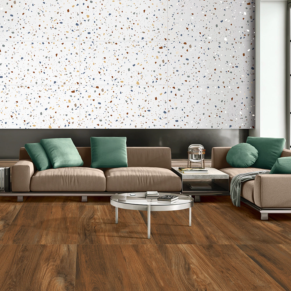 Керамогранит 60х120 см Модерн Терраццо матовый carving ректификат