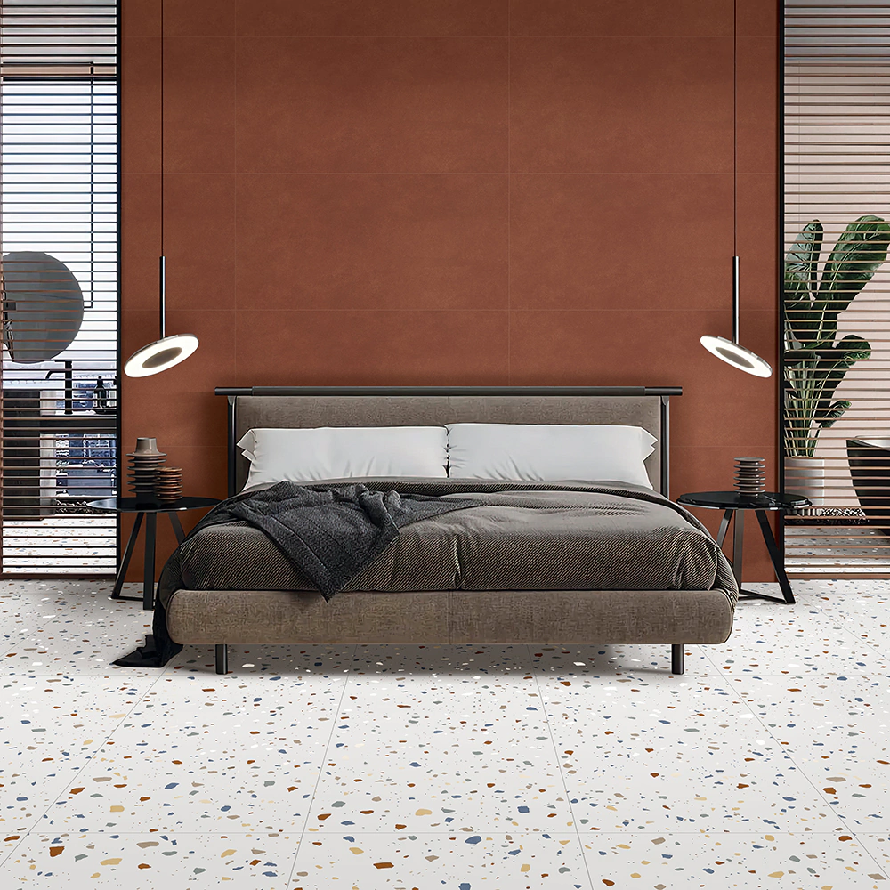 Керамогранит 60х120 см Модерн Терраццо матовый carving ректификат