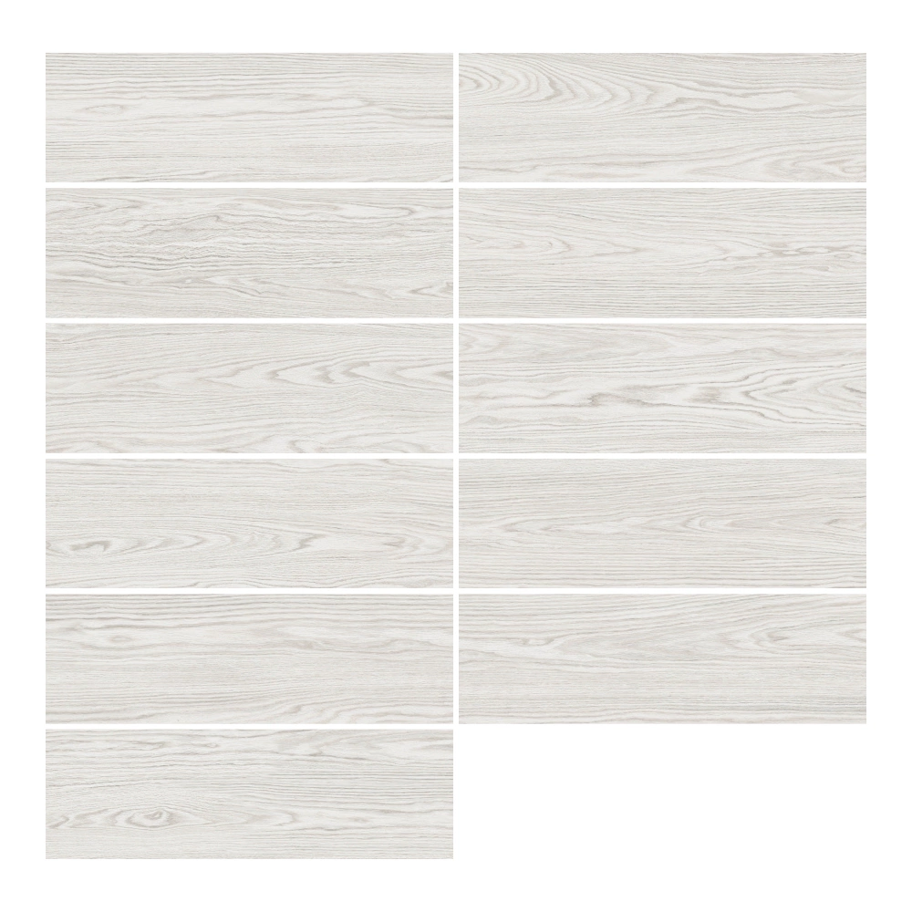 Керамогранит 18,5х59,8 см Аспен белый матовый