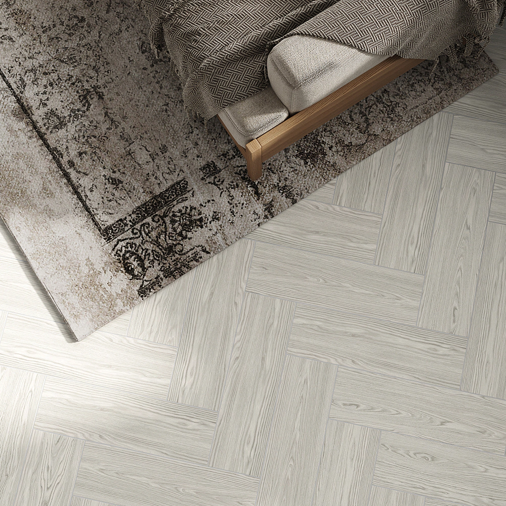 Керамогранит 18,5х59,8 см Аспен светло-серый матовый