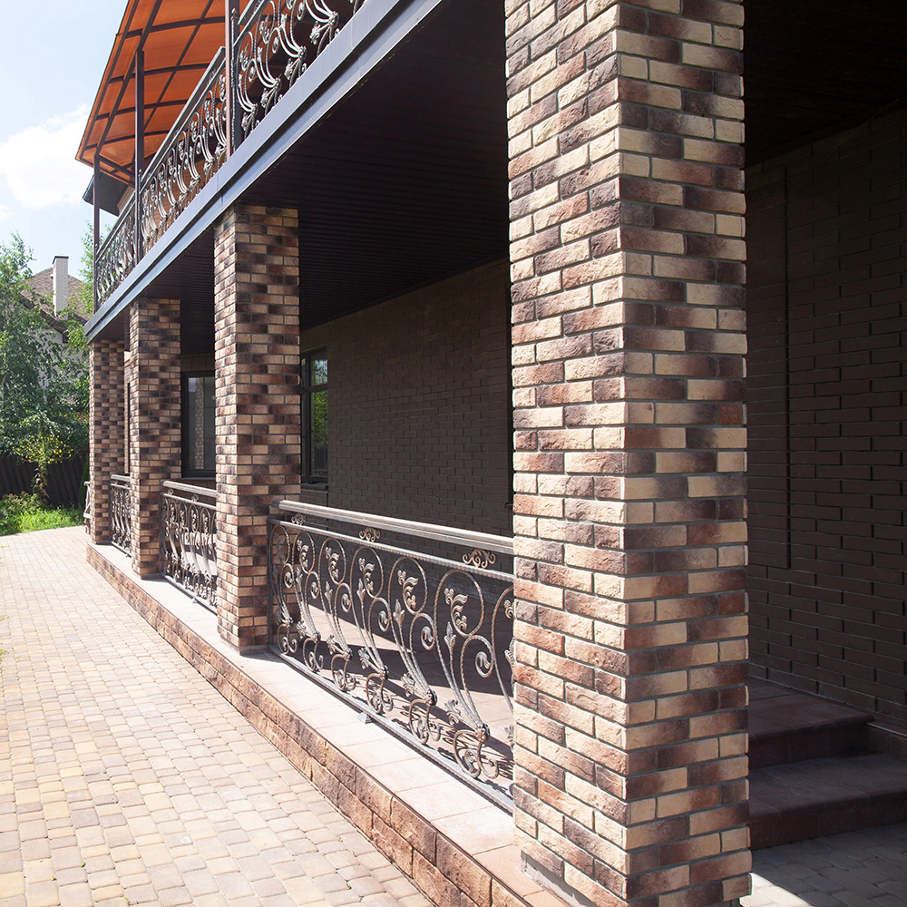 Фасадная плитка Альтен коричневый медный упаковка 0,59 м2