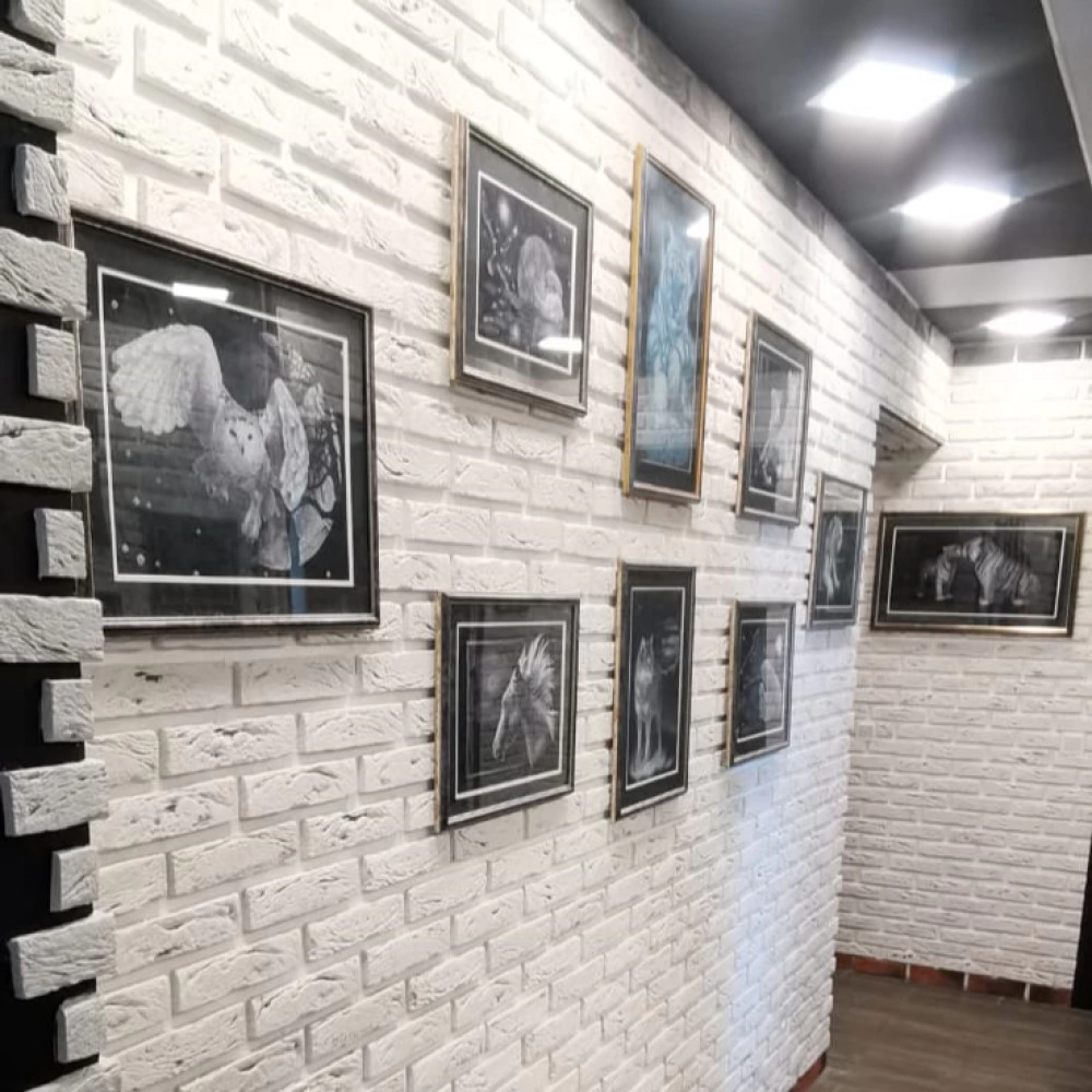 Плитка гипсовая Бель Неро серая упаковка 1,24 м2