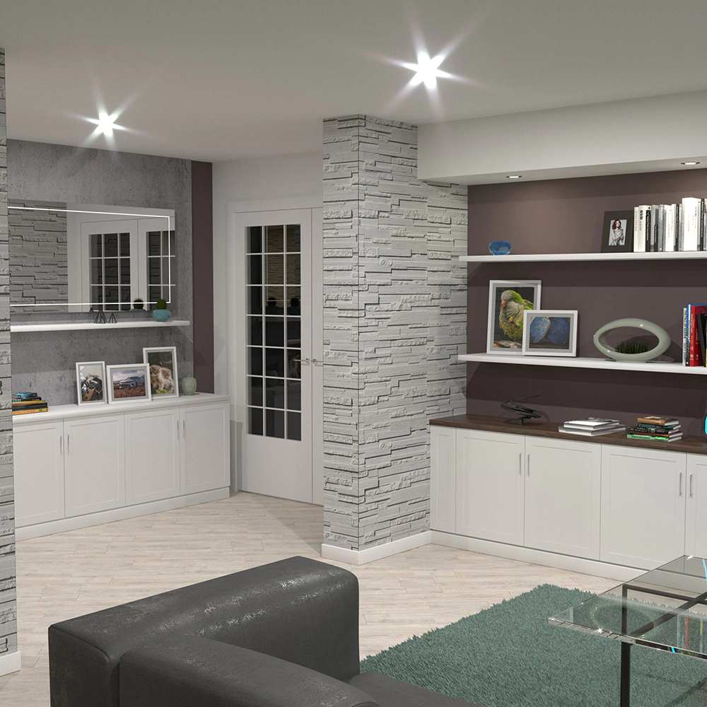 Фасадная плитка Сандерлэнд белый упаковка 0,5 м2