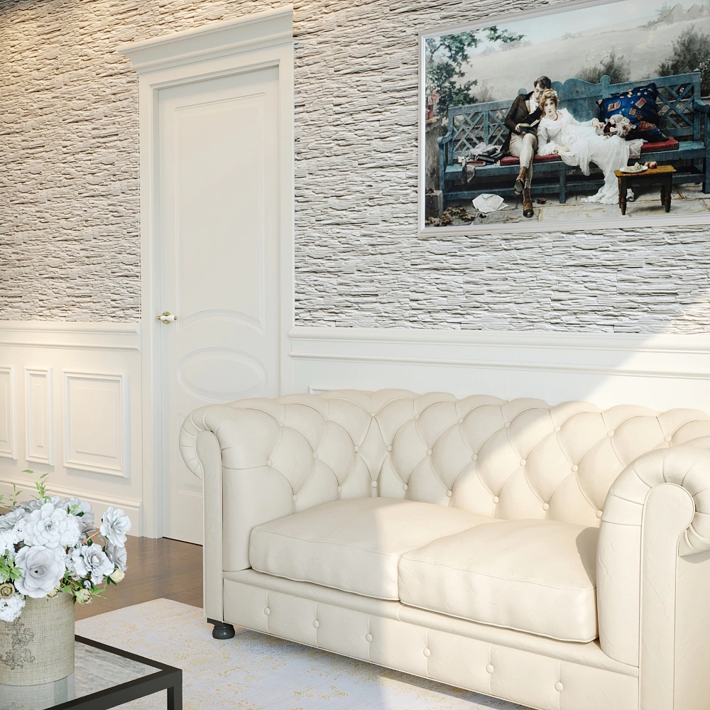 Плитка гипсовая Марсель белый А05 упаковка 0,68 м2