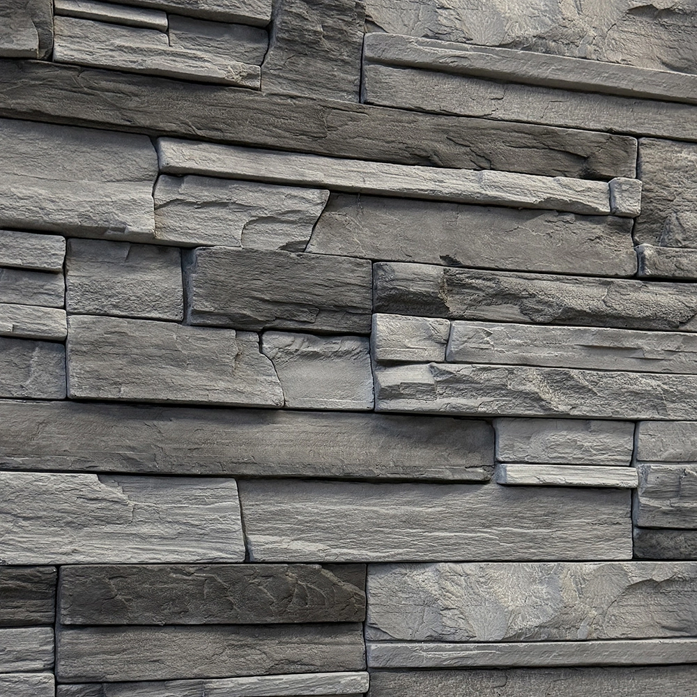 Фасадная плитка Фьорд Лэнд черно-серый упаковка 0,8 м2