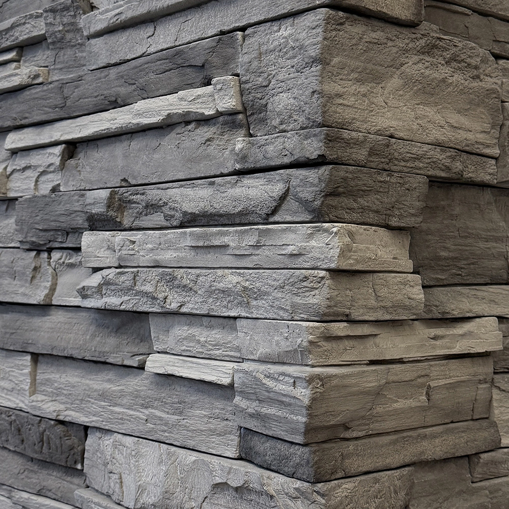 Фасадная плитка Фьорд Лэнд черно-серый упаковка 0,8 м2