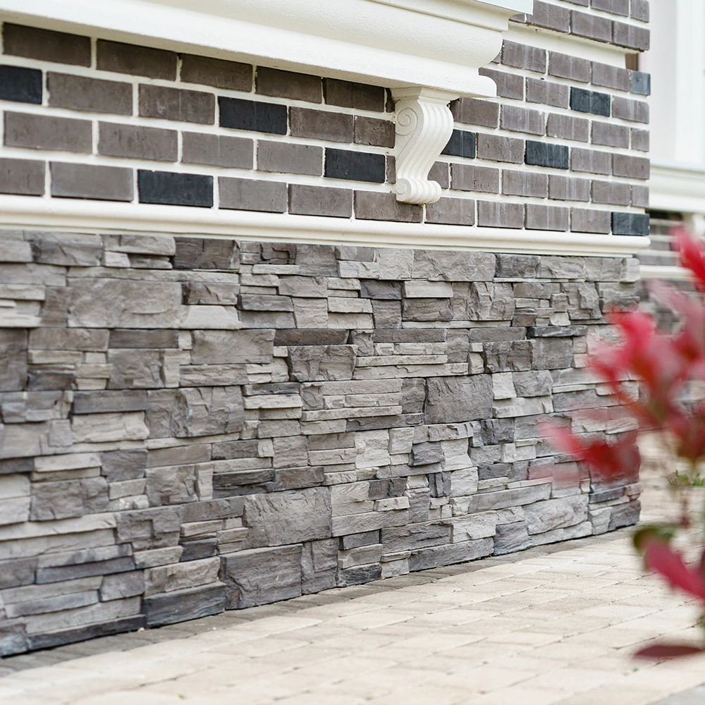 Фасадная плитка Фьорд Лэнд черно-серый упаковка 0,8 м2