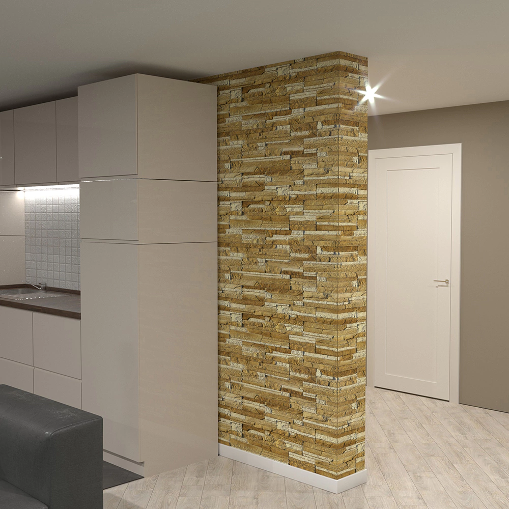 Фасадная плитка Хайлэнд бежевый упаковка 0,43 м2