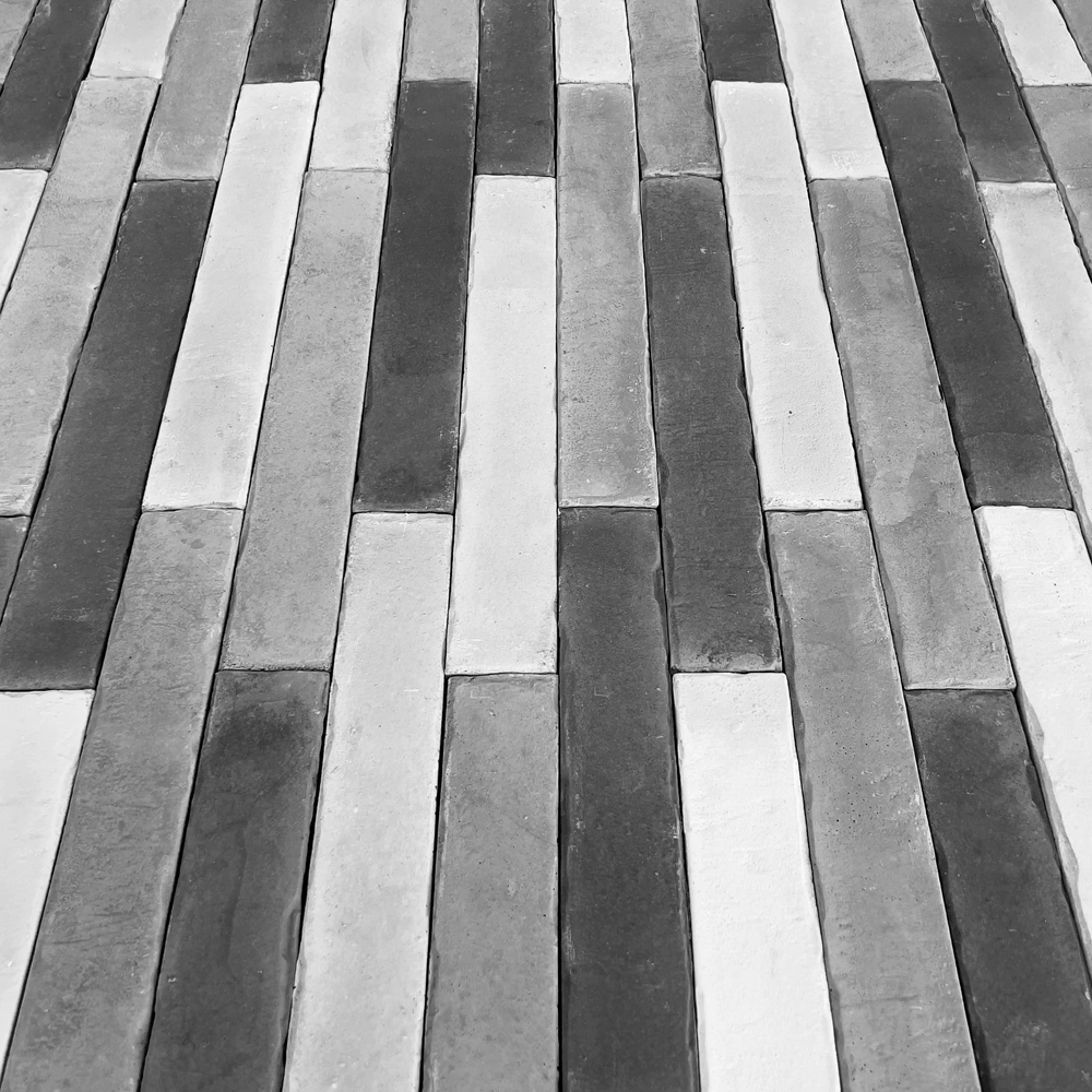 Фасадная плитка Ригельбрик триколор серый упаковка 1 м2