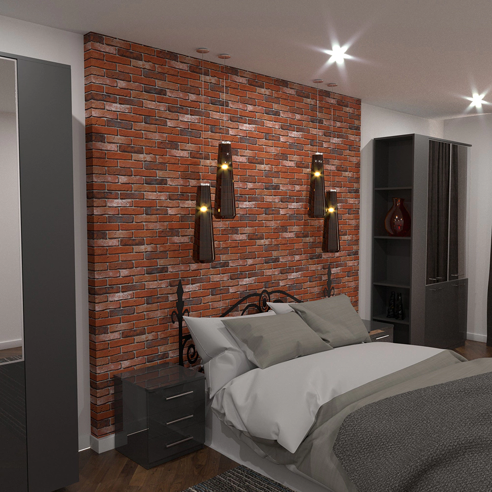 Фасадная плитка Кирпич Лондон брик терракотовый упаковка 1,16 м2