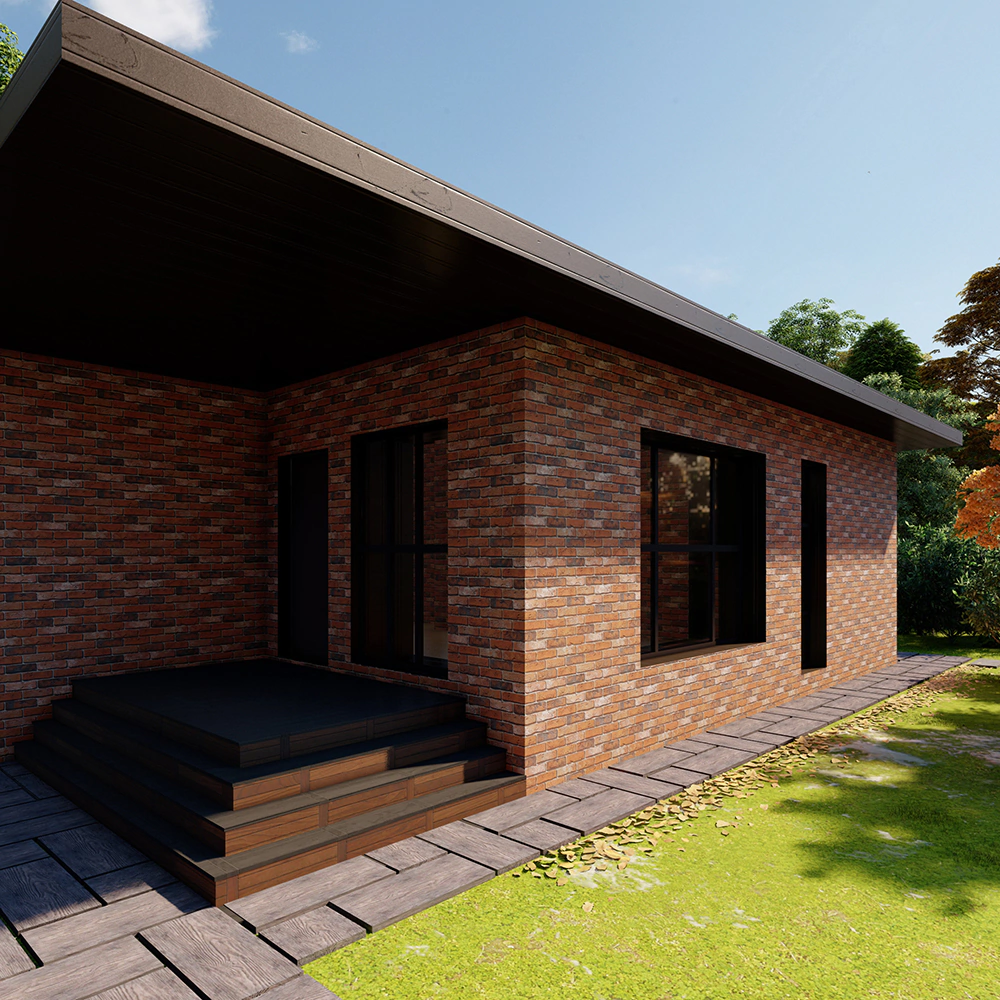 Фасадная плитка Кирпич Лондон брик терракотовый упаковка 1,16 м2