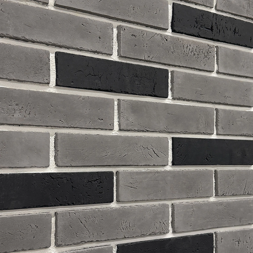 Фасадная плитка Кирпич Терамо брик черный упаковка 0,65 м2