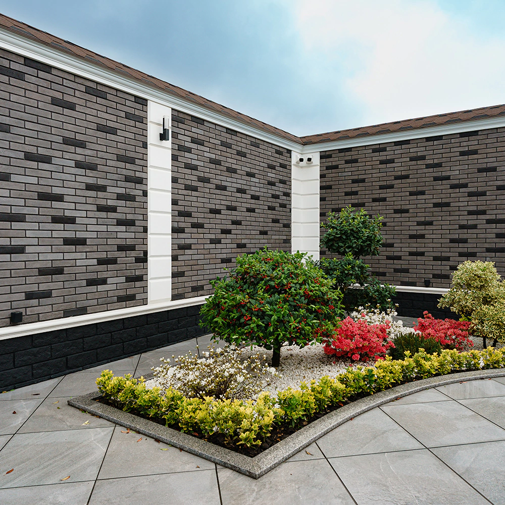 Фасадная плитка Кирпич Терамо брик черный упаковка 0,65 м2