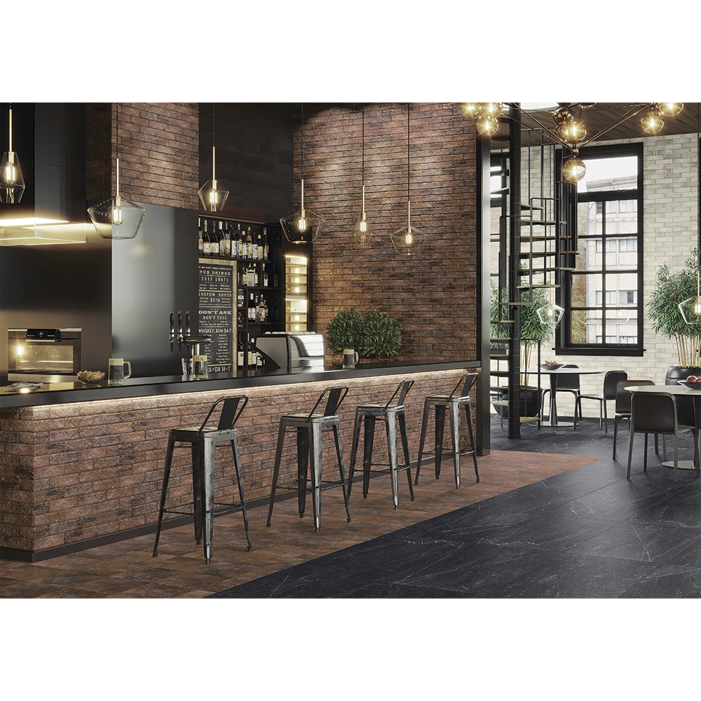 Плитка клинкерная фасадная Артеон россо 6,6х24,5 см