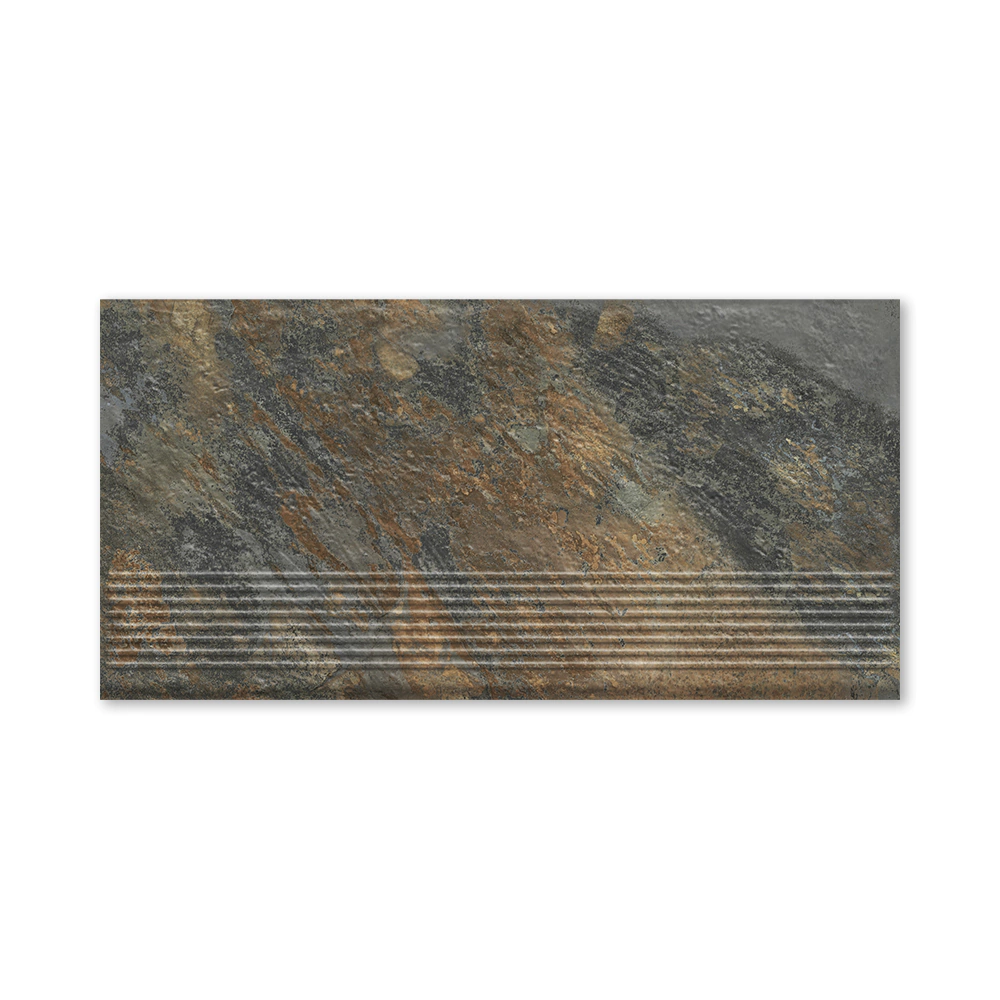 Ступень клинкерная прямая 30х60 Ардис раст