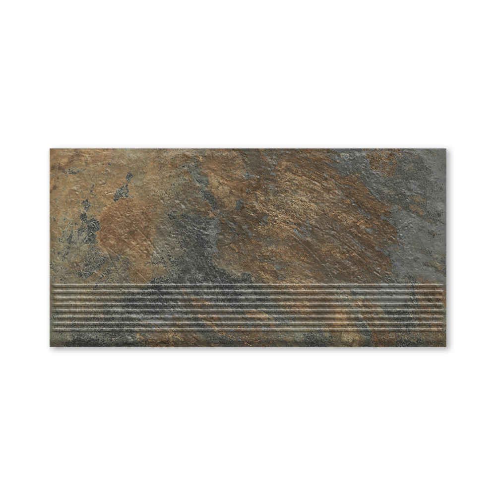 Ступень клинкерная прямая 30х60 Ардис раст