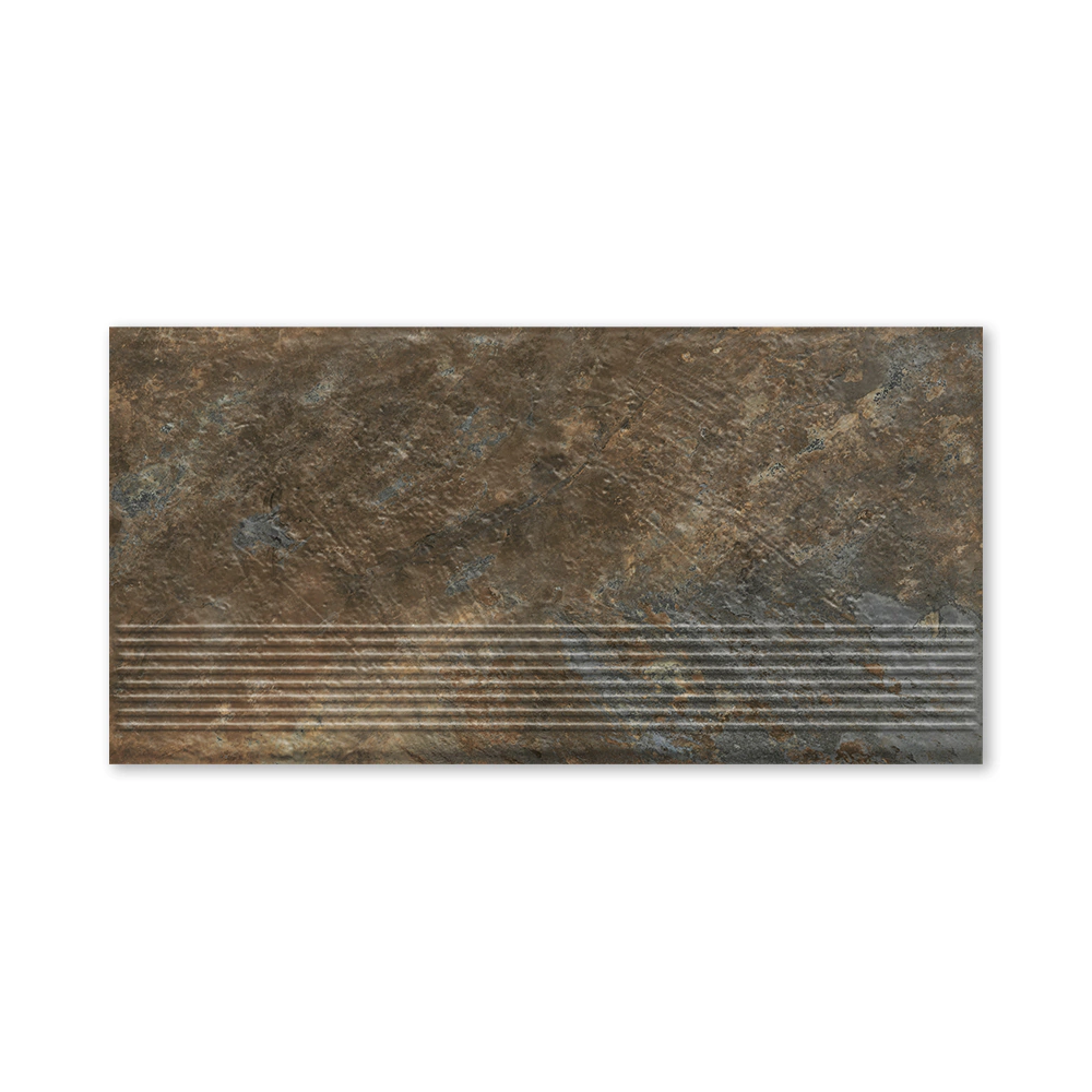 Ступень клинкерная прямая 30х60 Ардис раст