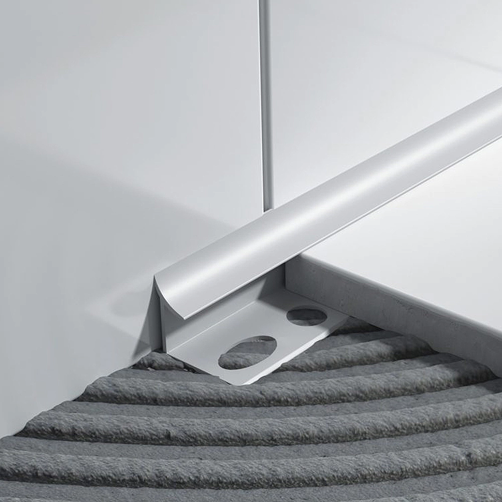 Плинтус для плитки 10 мм 2,7 м DECONIKA светло-серый