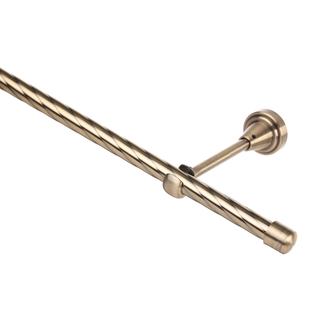 Штанга витая d16 мм золото антик 2 м