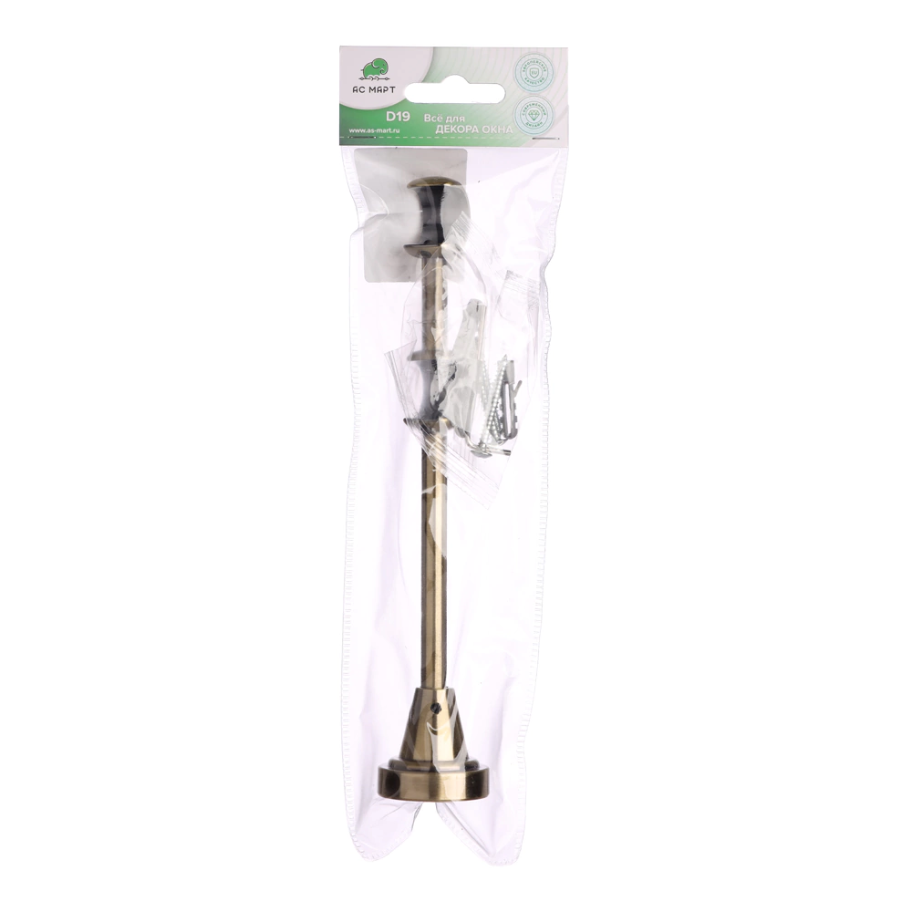 Держатель для карниза стеновой 2-рядный d19/19 мм золото антик
