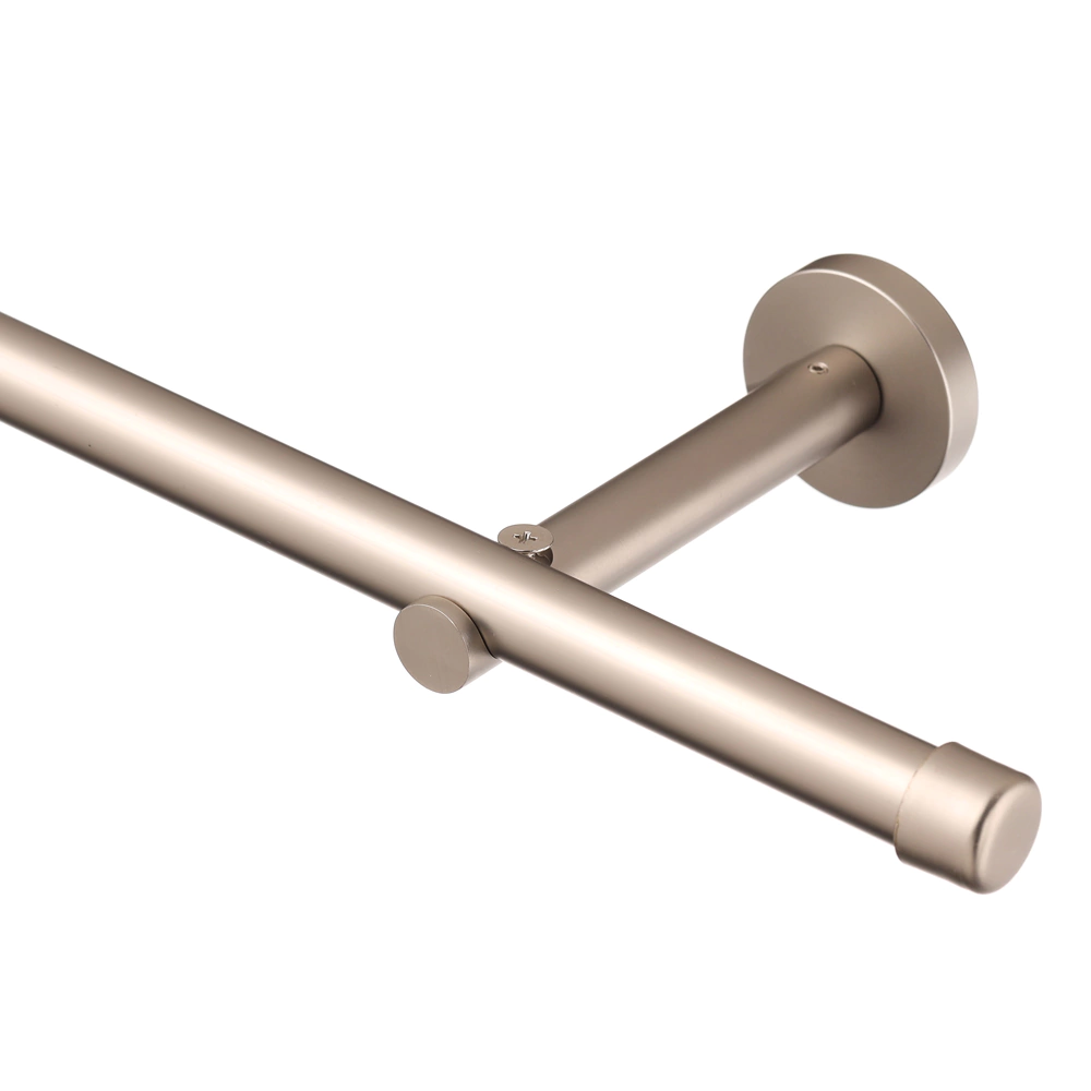 Держатель для карниза круглый 1-рядный d19 мм никель-сатин