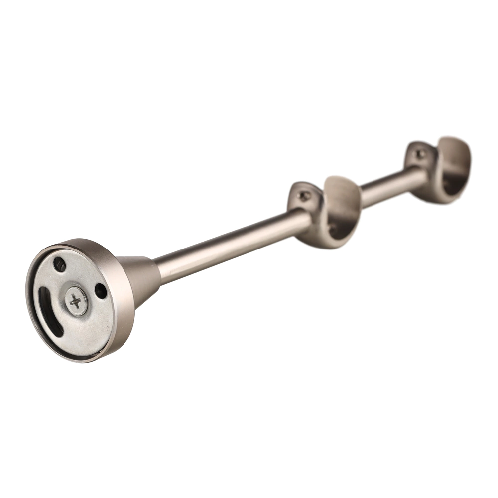 Держатель для карниза стеновой 2-рядный d19/19 мм никель-сатин