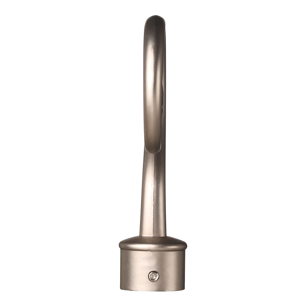 Наконечник d19 мм Завиток одинарный никель-сатин 2 шт