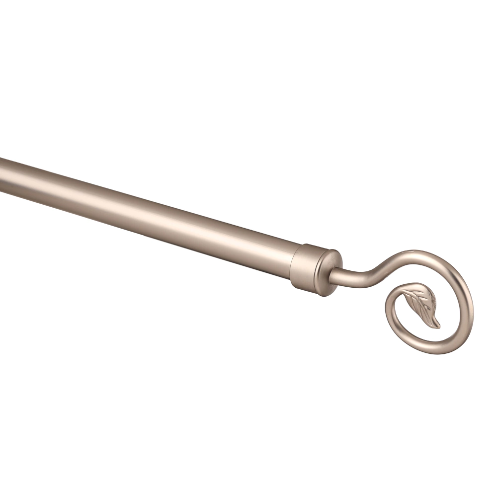 Наконечник d19 мм Завиток одинарный никель-сатин 2 шт