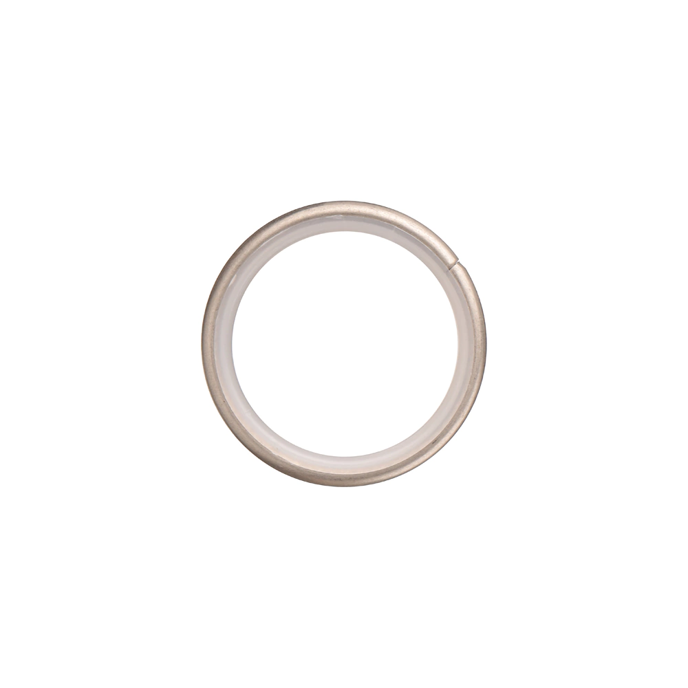 Кольца d25 мм бесшумные никель-сатин 10 шт