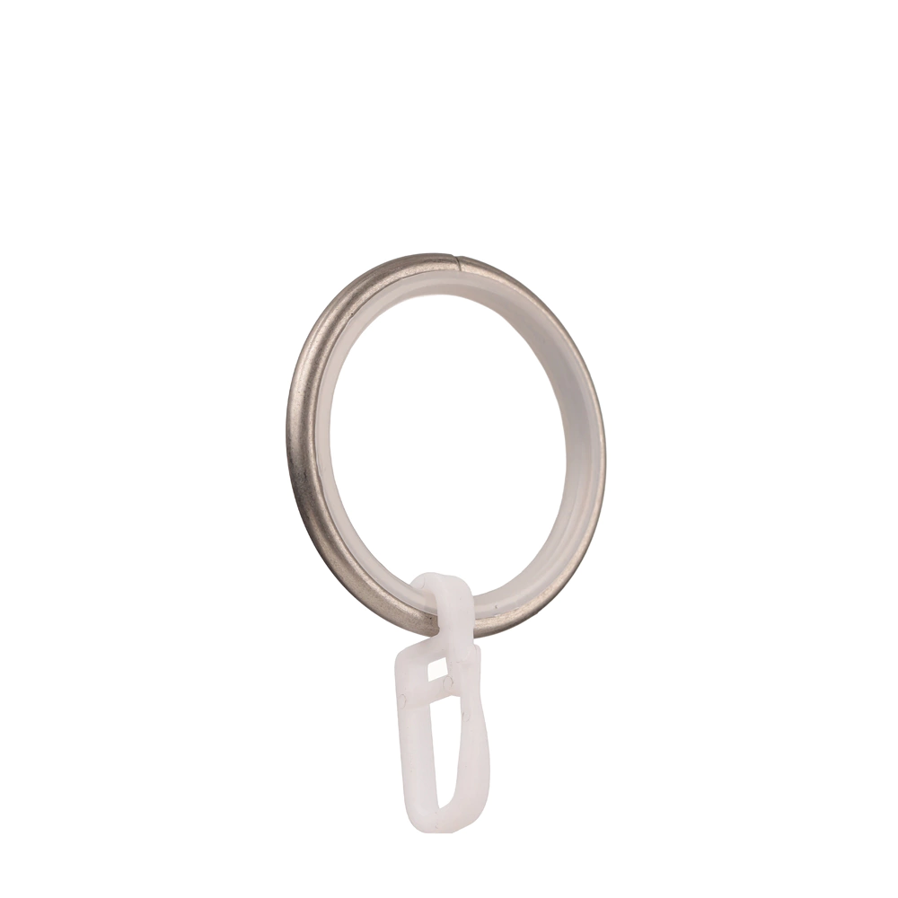 Кольца d25 мм бесшумные никель-сатин 10 шт