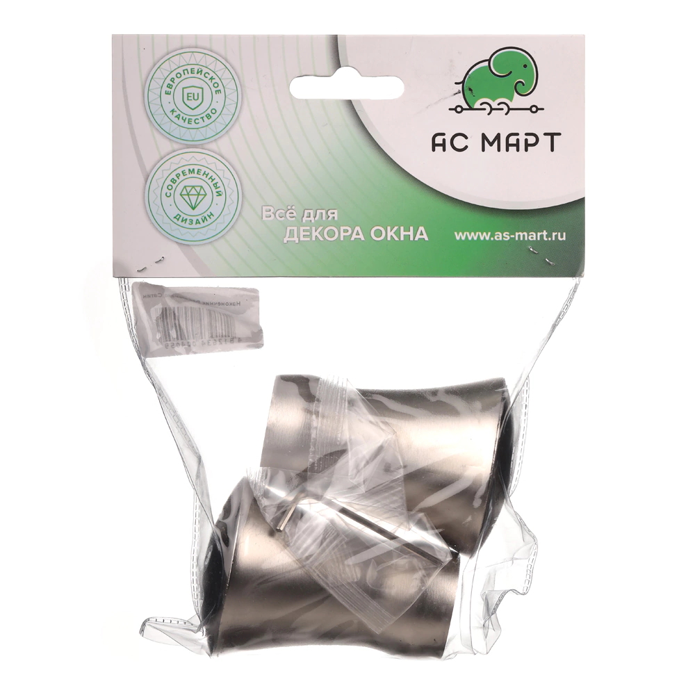 Наконечник d25 мм Монако никель-сатин 2 шт