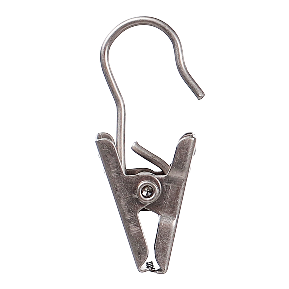 Зажим для штор АС МАРТ никель-сатин 10 шт