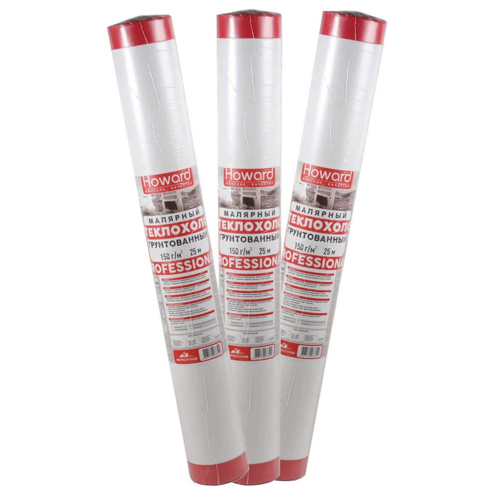 Стеклохолст грунтованный Howard Professional 150г/м2 25х1,06 м